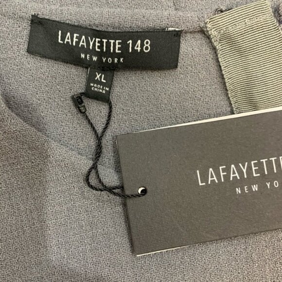 Lafayette 148 New YorkColby Sleeveless Wool Crepe Shift Dress - Picture 6 of 8